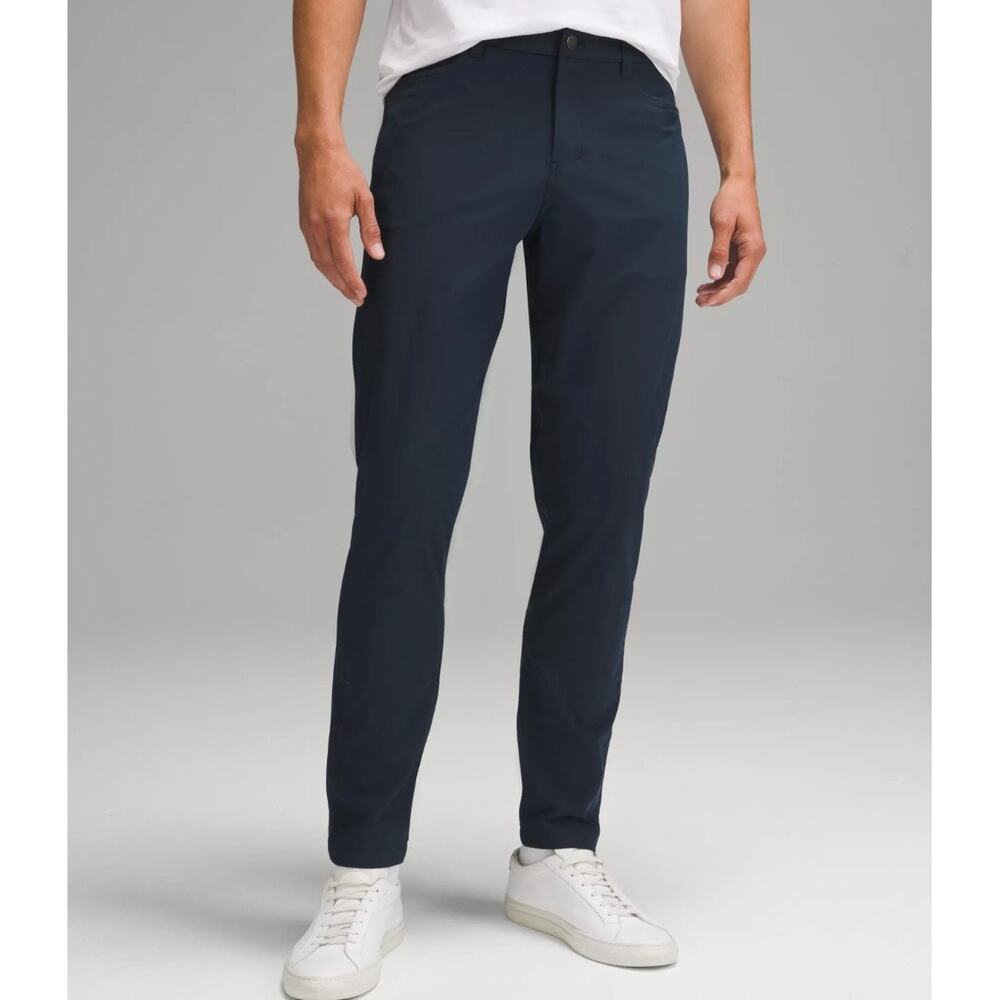 Lululemon ABC Trouser Pant Slim Fit Size 34 Navy Blue